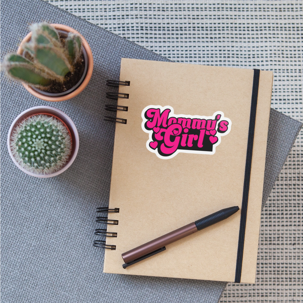 Mommy's Girl pink Vinyl Sticker - white matte