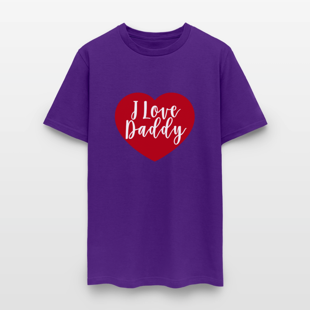 I Love Daddy Unisex Play Tee (Colors) - purple