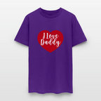 I Love Daddy Unisex Play Tee (Colors) - purple