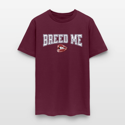 Breed Me Unisex Play Tee (Colors) - burgundy