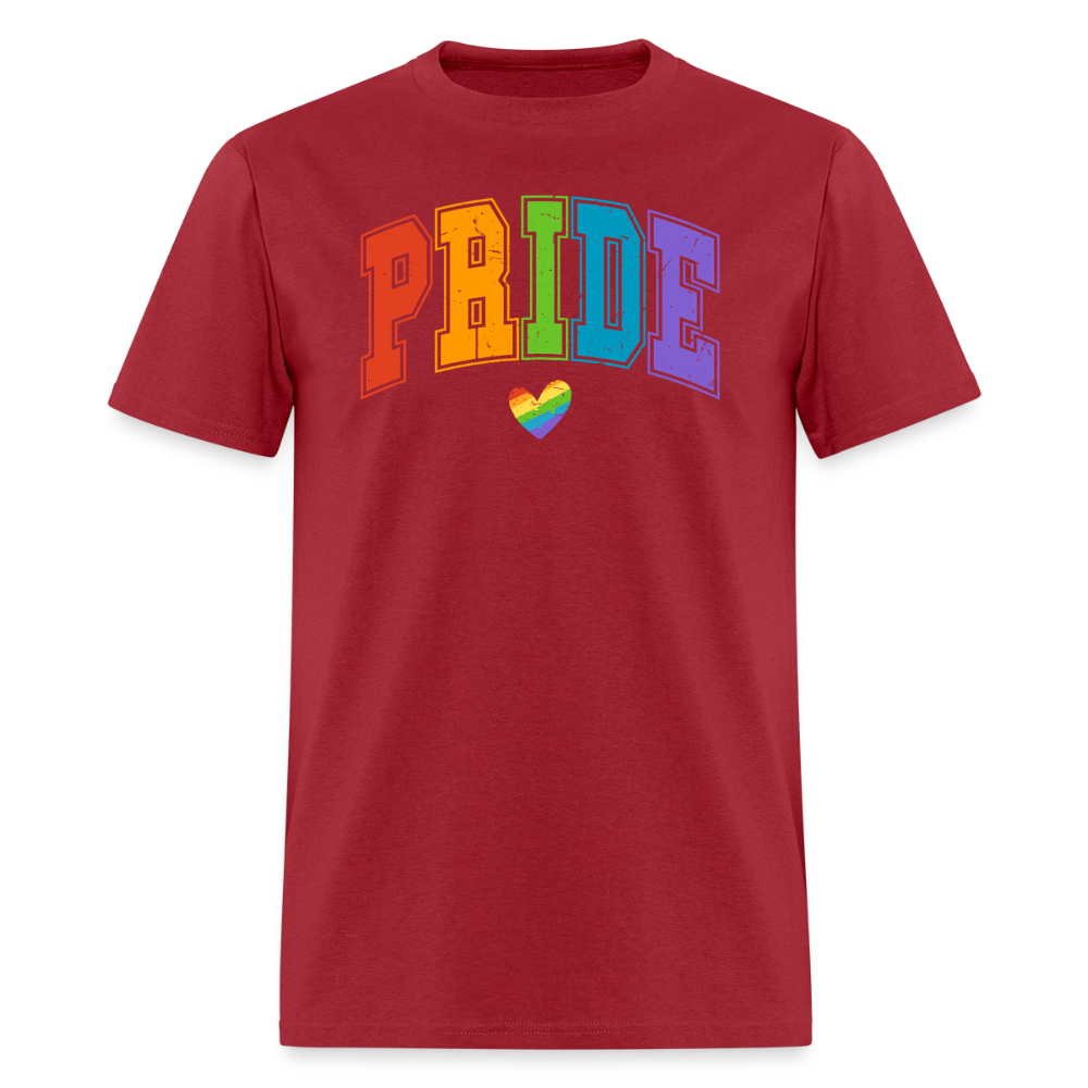 Pride Varsity Unisex Play Tee (Colors) - dark red