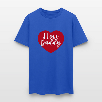 I Love Daddy Unisex Play Tee (Colors) - royal blue
