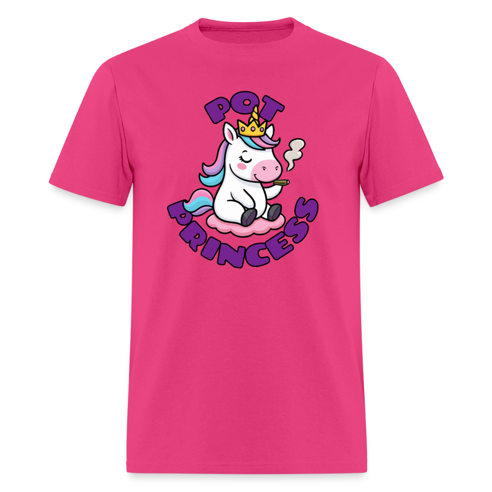 Pot Princess Unisex Play Tee (Colors) - fuchsia