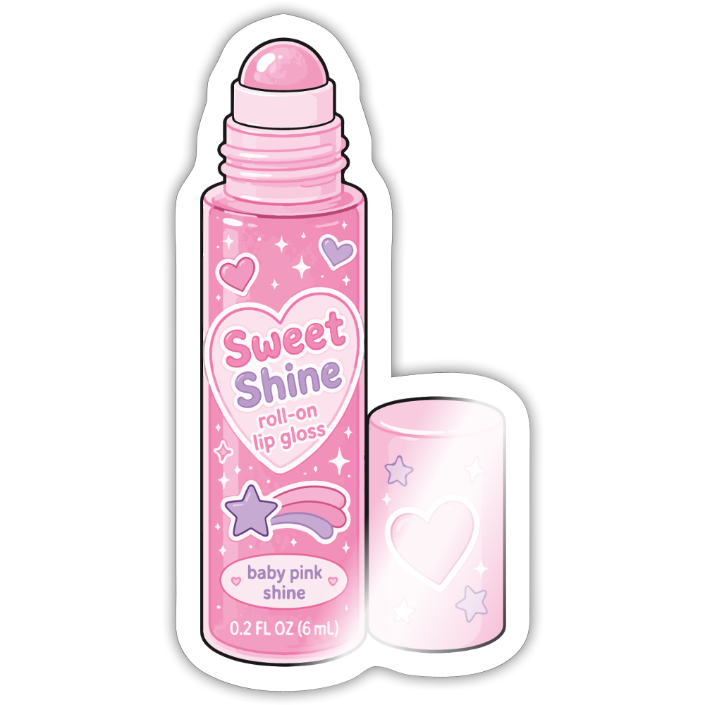 Sweet Shine Gloss Sticker - white glossy
