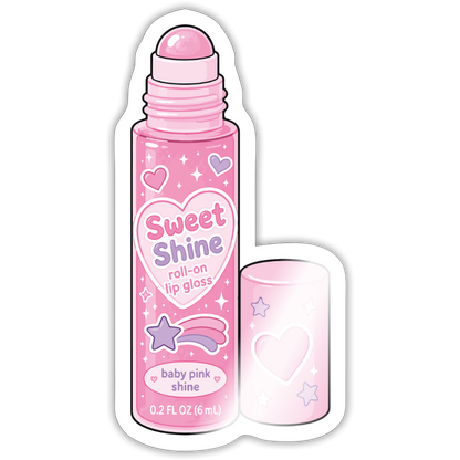 Sweet Shine Gloss Sticker - white glossy