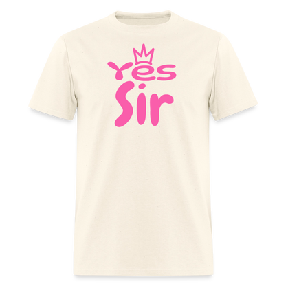 Yes Sir Unisex Play Tee (Colors) - sweet cream heather