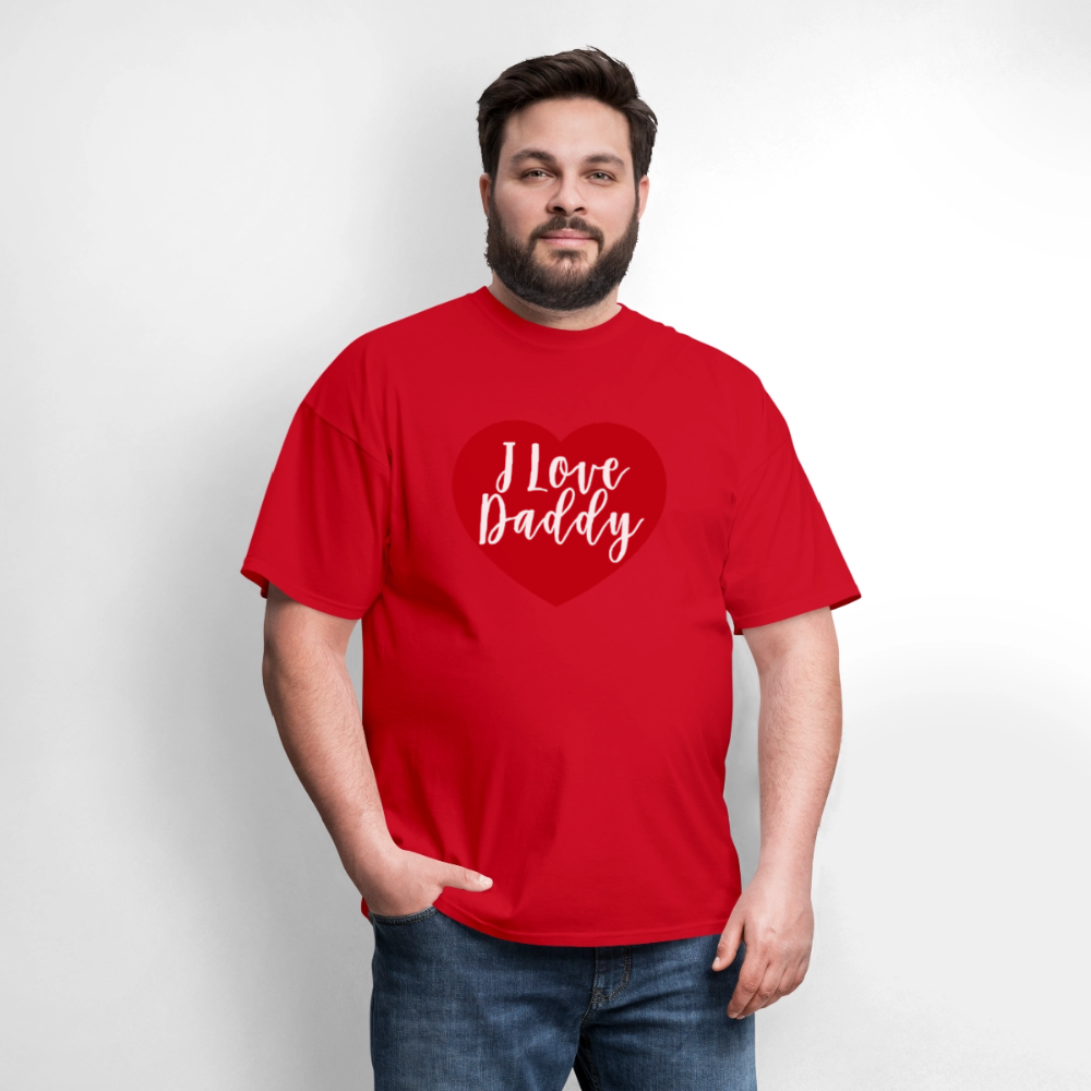 I Love Daddy Unisex Play Tee (Colors) - red