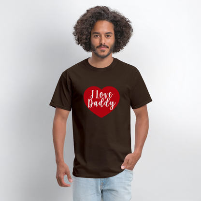 I Love Daddy Unisex Play Tee (Colors) - brown