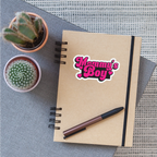Mommy's Boy Pink Vinyl Sticker - white matte