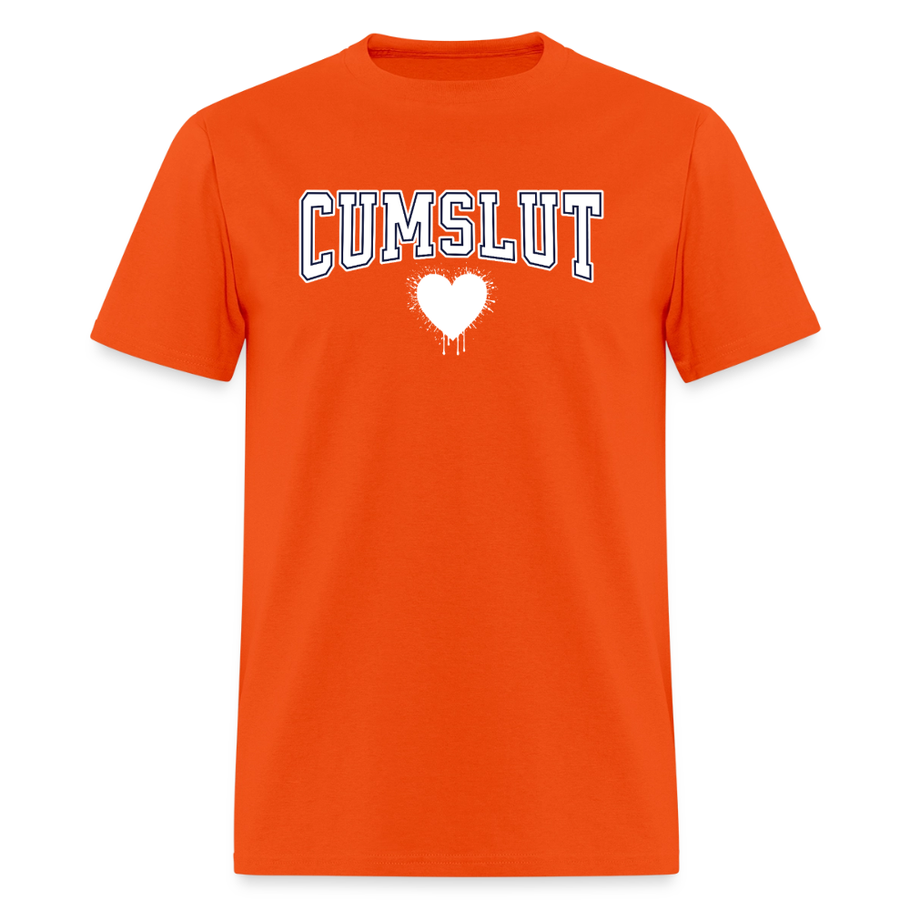 Cumslut Varsity Unisex Play Tee (Colors) - orange
