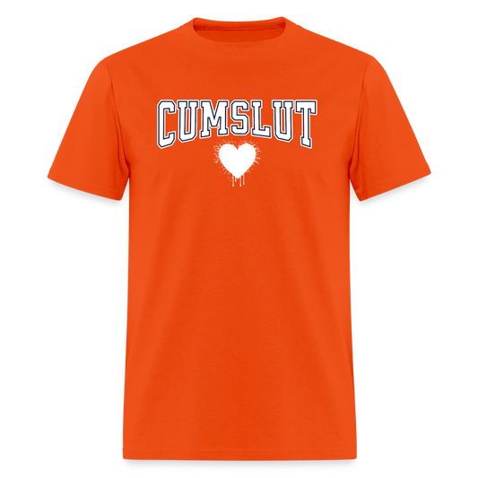 Cumslut Varsity Unisex Play Tee (Colors) - orange