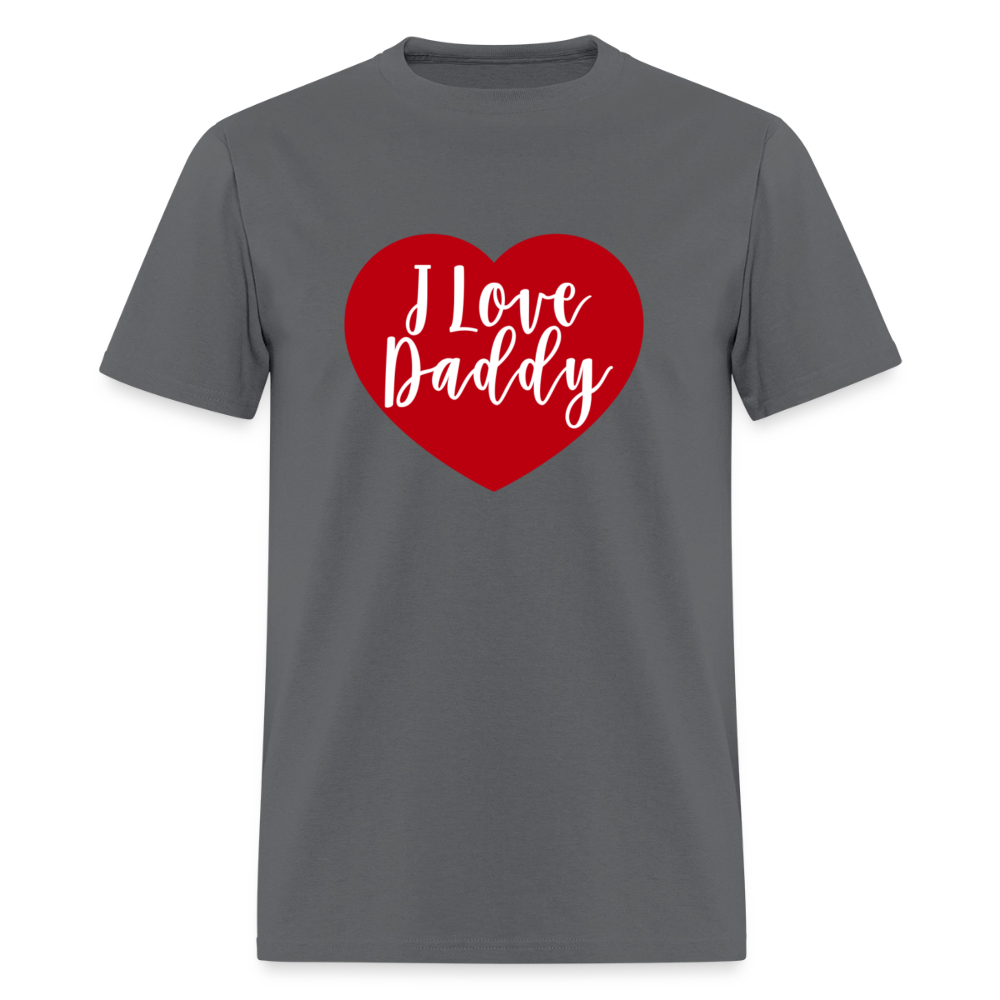 I Love Daddy Unisex Play Tee (Colors) - charcoal