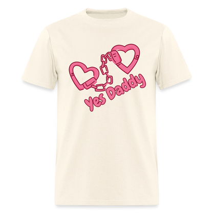 Yes Daddy Unisex Play Tee (Colors) - sweet cream heather