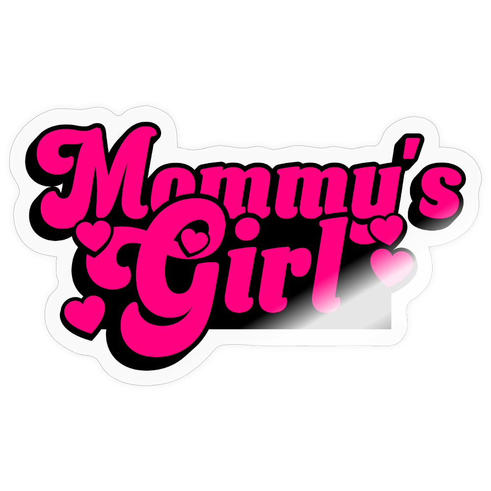 Mommy's Girl pink Vinyl Sticker - transparent glossy