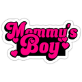Mommy's Boy Pink Vinyl Sticker - white matte