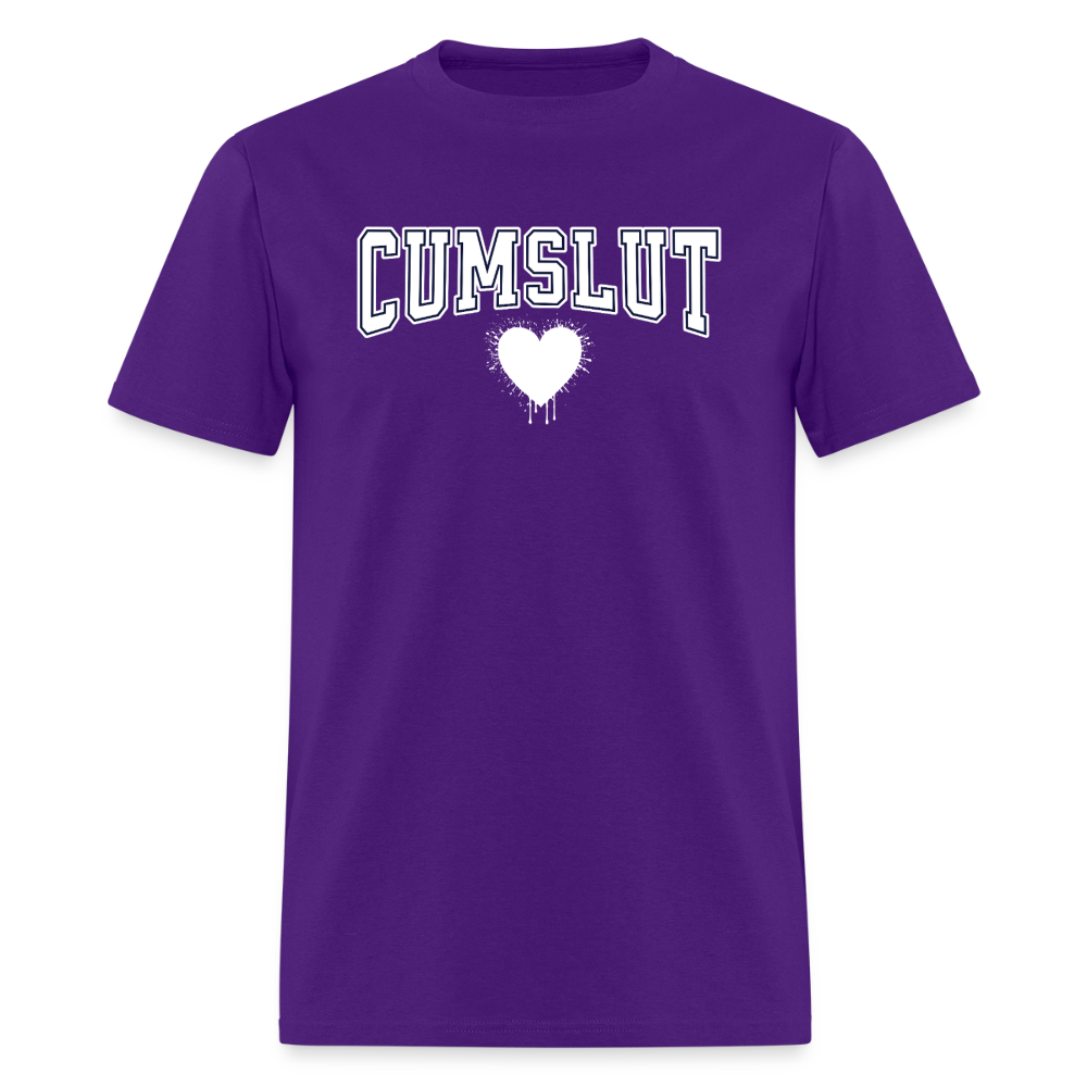 Cumslut Varsity Unisex Play Tee (Colors) - purple