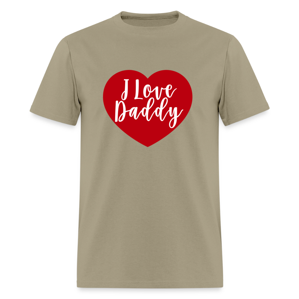 I Love Daddy Unisex Play Tee (Colors) - khaki