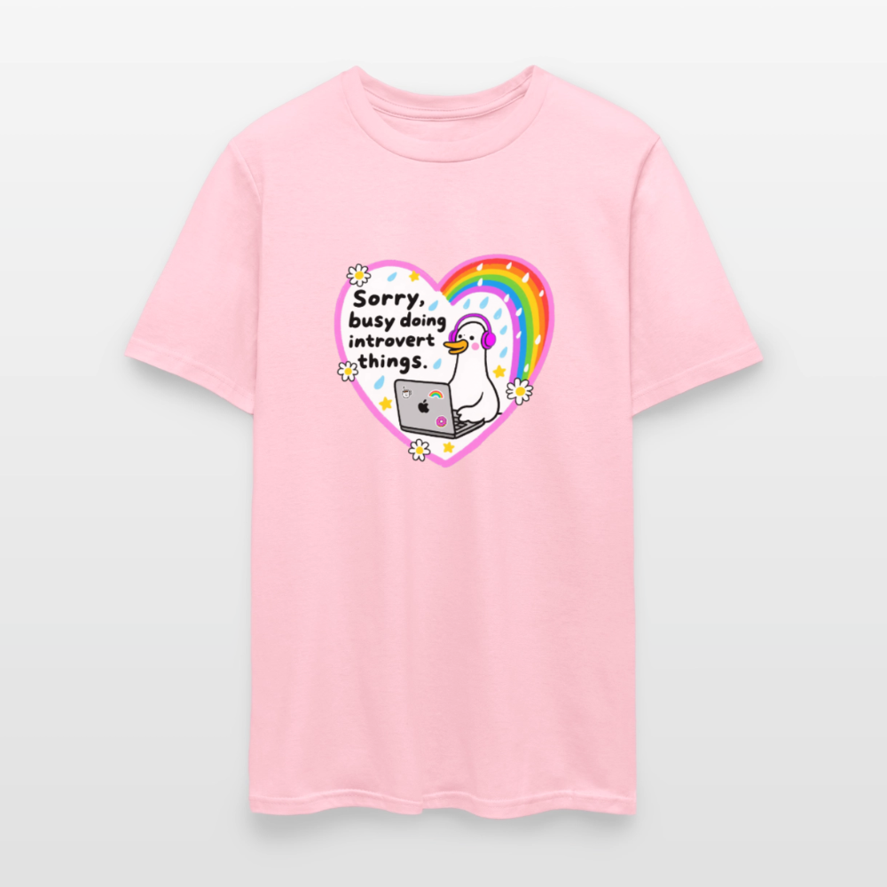 Introvert Things Unisex Play Tee - pink