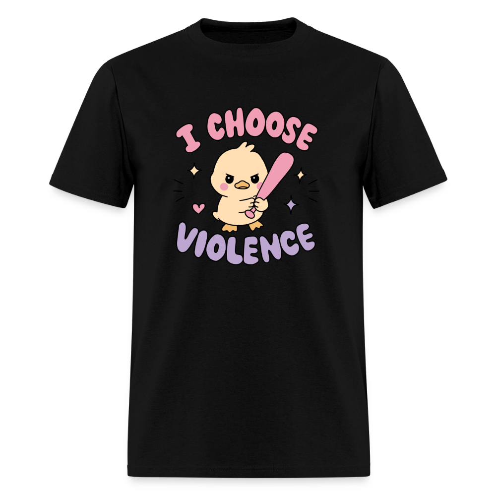 Choose Violence Unisex Play Tee (Colors) - black