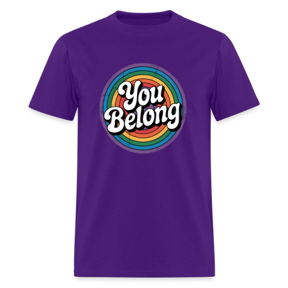You Belong Pride Unisex Play Tee (Colors) - purple