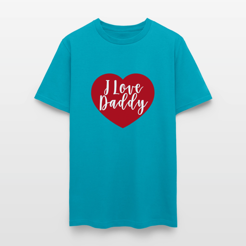 I Love Daddy Unisex Play Tee (Colors) - turquoise