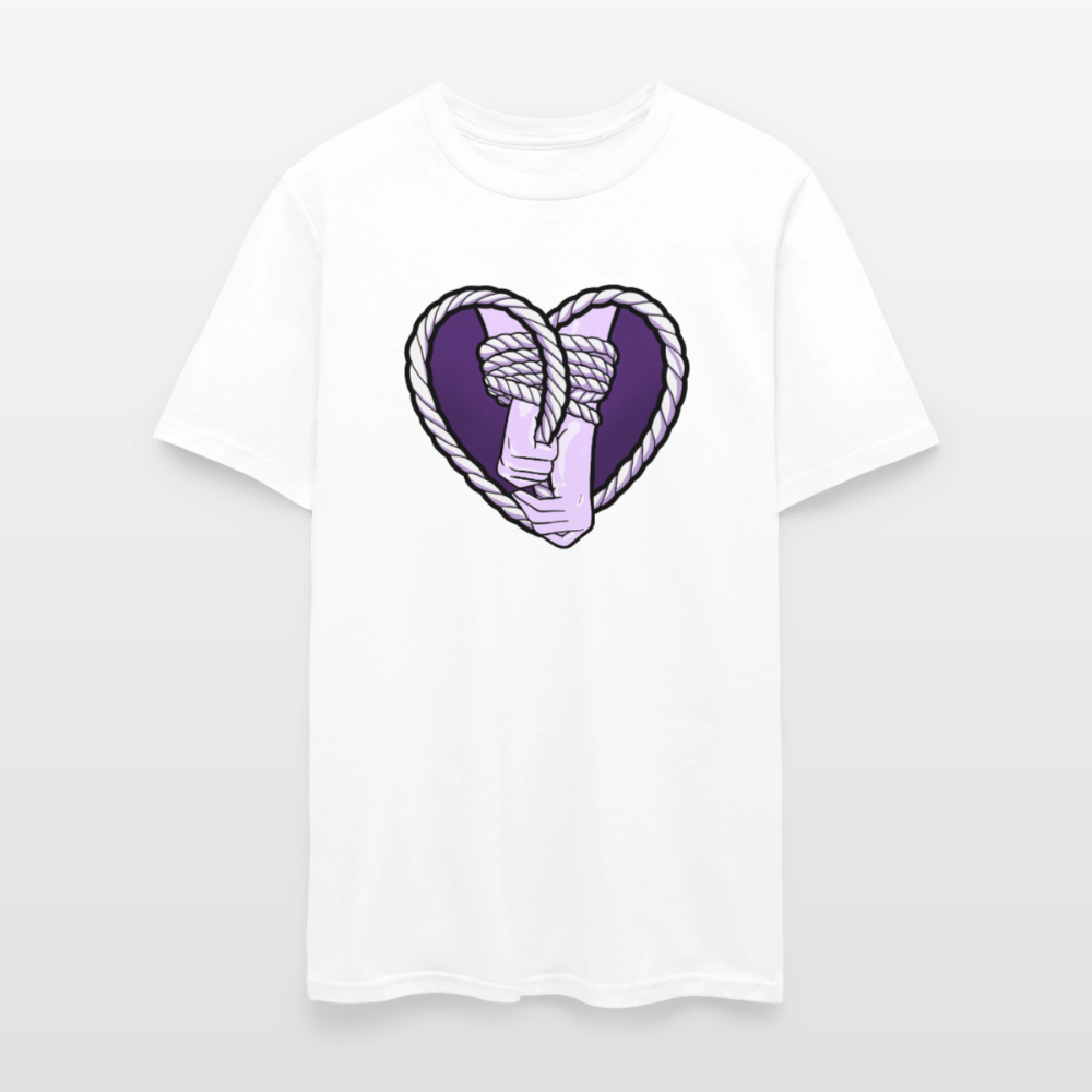 Heartbound Rope Bunny  Unisex Play Tee - white