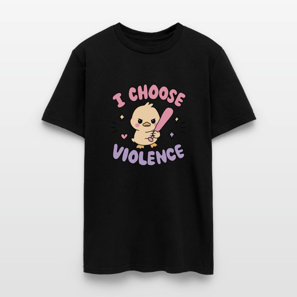 Choose Violence Unisex Play Tee (Colors) - black