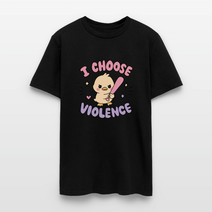 Choose Violence Unisex Play Tee (Colors) - black