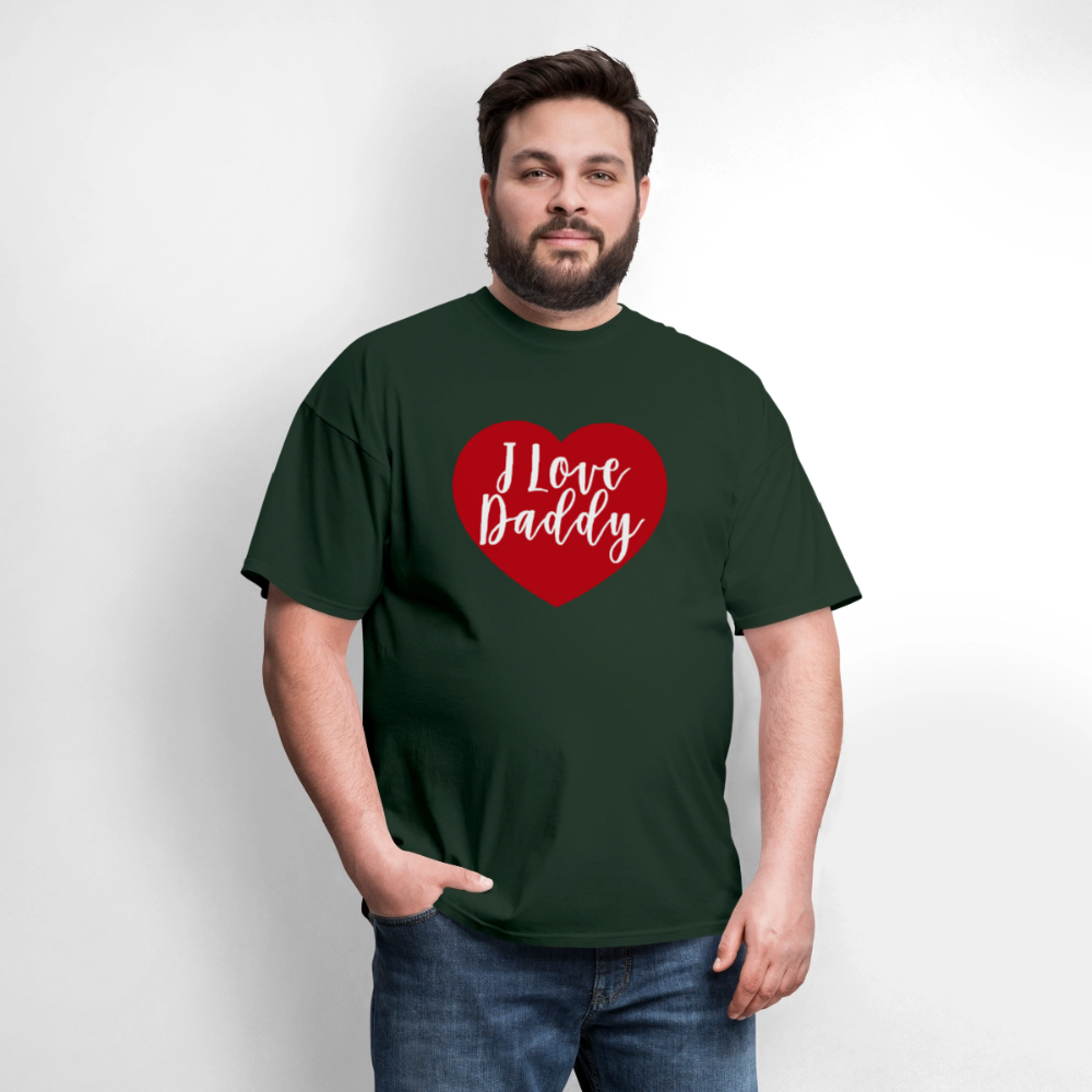 I Love Daddy Unisex Play Tee (Colors) - forest green