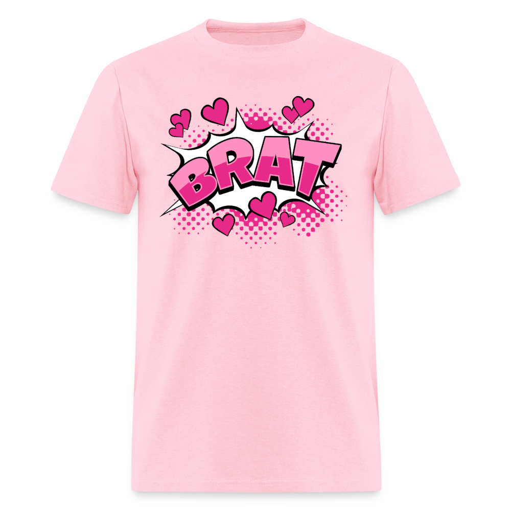 Comic Style Brat Unisex Play Tee (Colors) - pink
