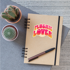 Plushie Lover Vinyl Sticker - transparent glossy