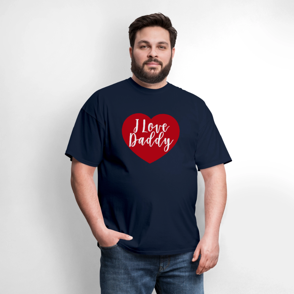 I Love Daddy Unisex Play Tee (Colors) - navy
