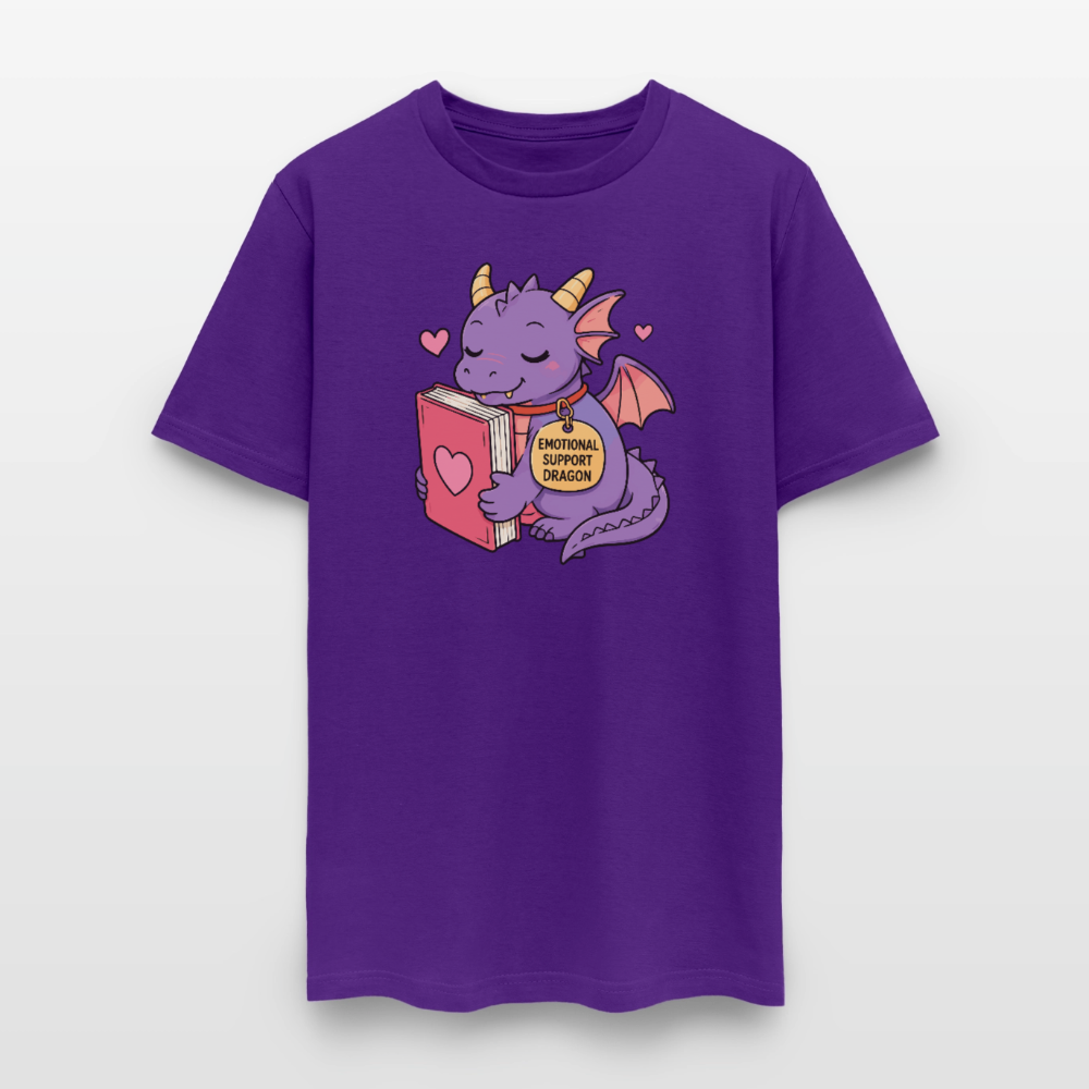 Emotional Support Dragon Unisex Play Tee - purple