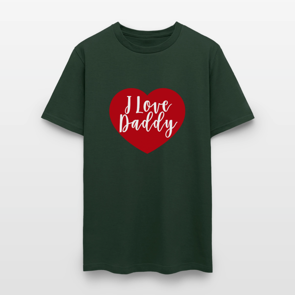 I Love Daddy Unisex Play Tee (Colors) - forest green