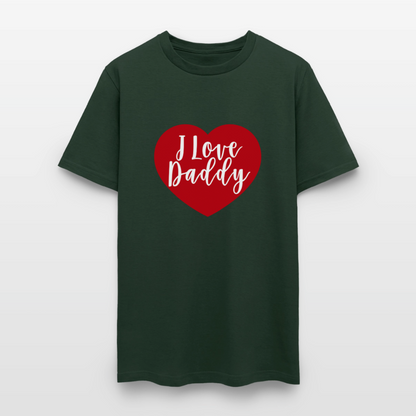 I Love Daddy Unisex Play Tee (Colors) - forest green