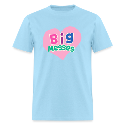 Big Messes Unisex Play Tee (Colors) - powder blue