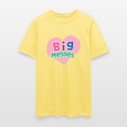Big Messes Unisex Play Tee (Colors) - cornsilk