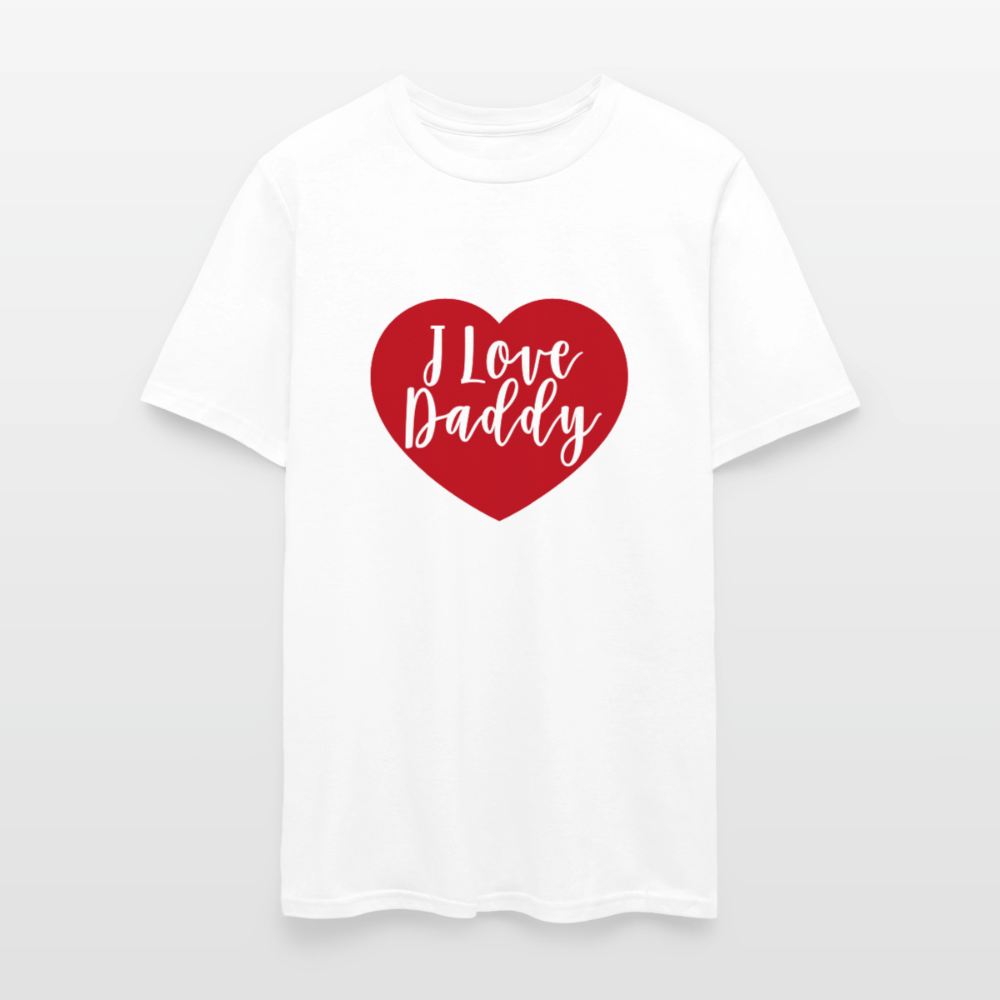 I Love Daddy Unisex Play Tee (Colors) - white