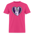 Heartbound Rope Bunny  Unisex Play Tee - fuchsia