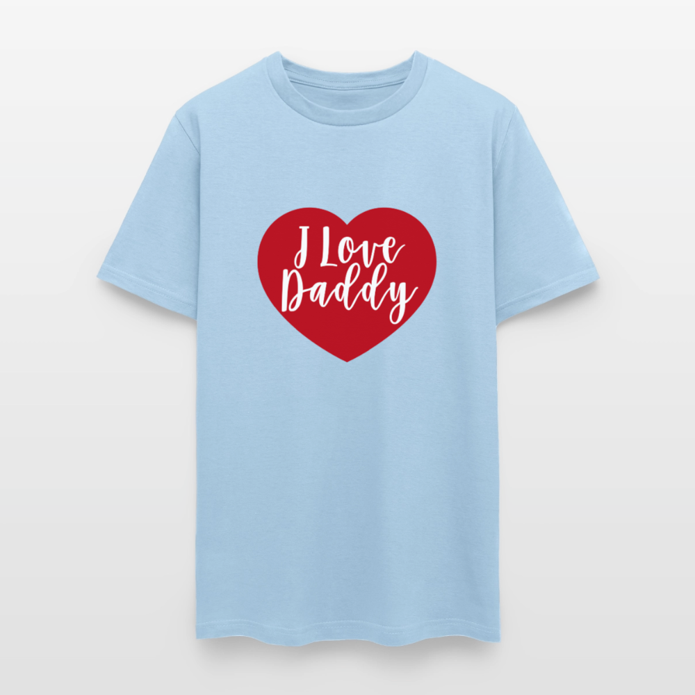I Love Daddy Unisex Play Tee (Colors) - powder blue