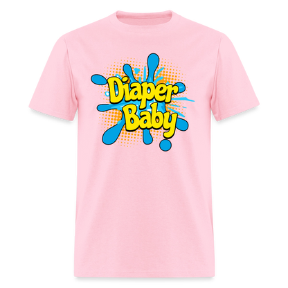Diaper Baby Unisex Play Tee (Colors) - pink