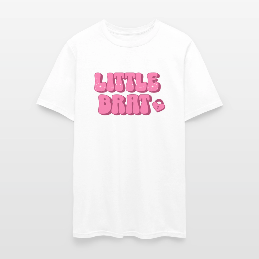 Little Brat Unisex Play Tee - white