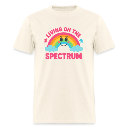 Living On Spectrum Unisex Play Tee - sweet cream heather