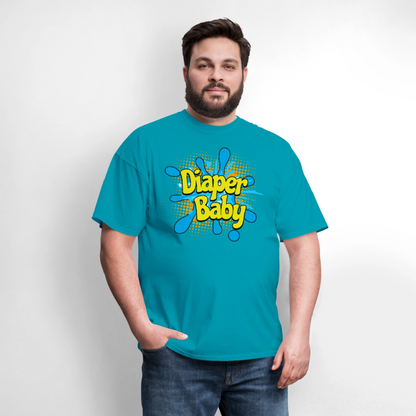 Diaper Baby Unisex Play Tee (Colors) - turquoise