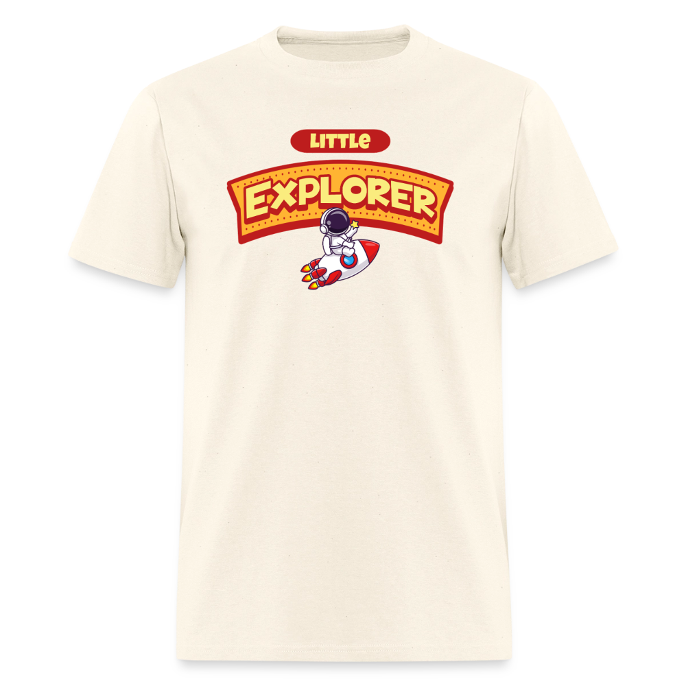 Little Explorer Unisex Play Tee - sweet cream heather