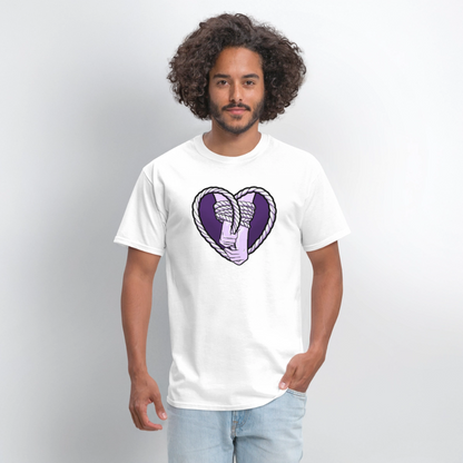 Heartbound Rope Bunny  Unisex Play Tee - white