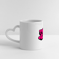 Sissy Mug with Heart Handle - white