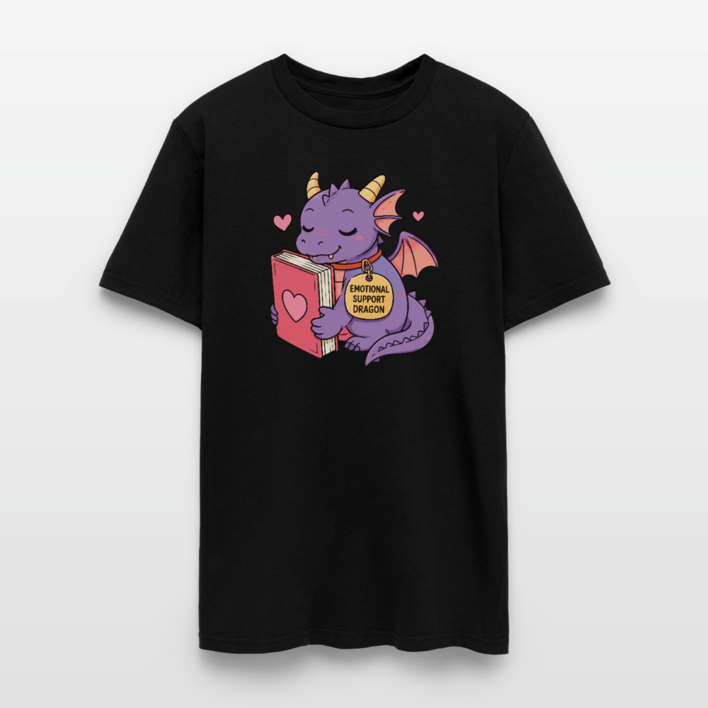 Emotional Support Dragon Unisex Play Tee - black