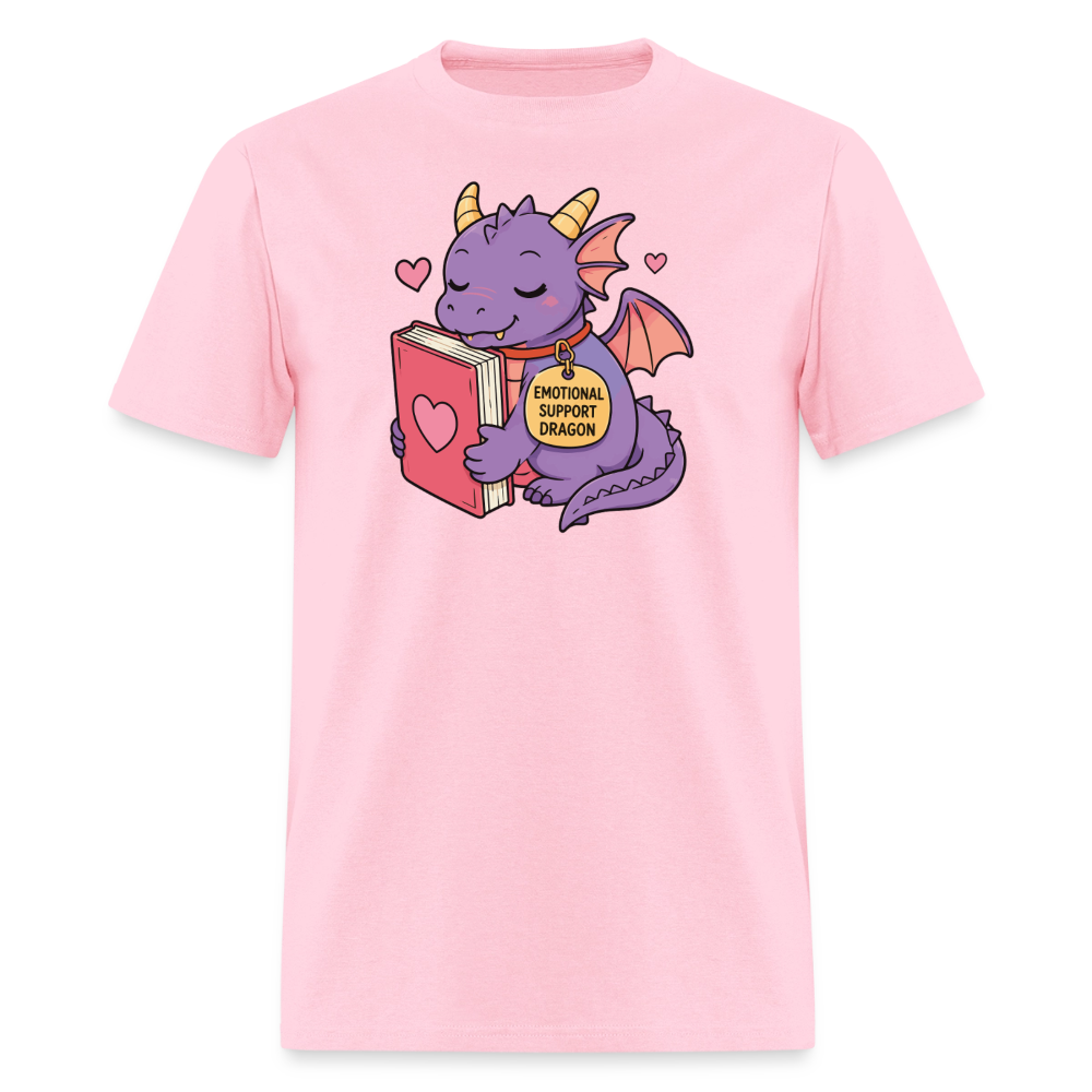 Emotional Support Dragon Unisex Play Tee - pink