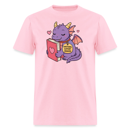 Emotional Support Dragon Unisex Play Tee - pink